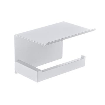 Wc-rolhouder mat wit met planchet, Verzenden, Nieuw