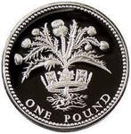 Verenigd Koninkrijk. 1 Pound 1984 Scottish Thistle Proof