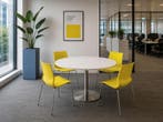 Kantineset voor 4 personen; Kantinetafel rond met Maxdesign, Ophalen of Verzenden, Gebruikt, Overige typen