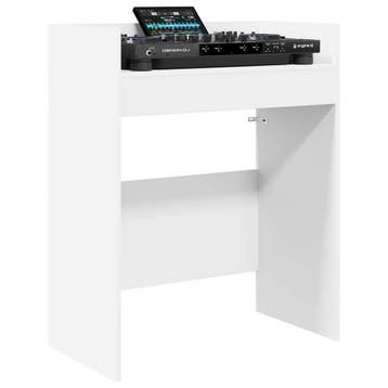 vidaXL DJ Tafel Wit 62 x 45 x 102 cm Bewerkt hout, Muziek en Instrumenten, Verzenden, Nieuw