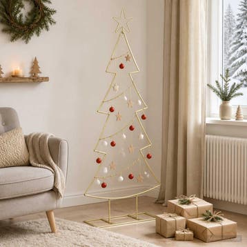 vidaXL Metalen kerstboom met standaard KUOPIO 125 cm Staal, Diversen, Verzenden, Nieuw
