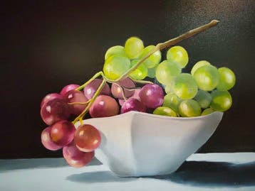 Franco Bencivenga (1953) - Uva in una ciotola, Antiek en Kunst
