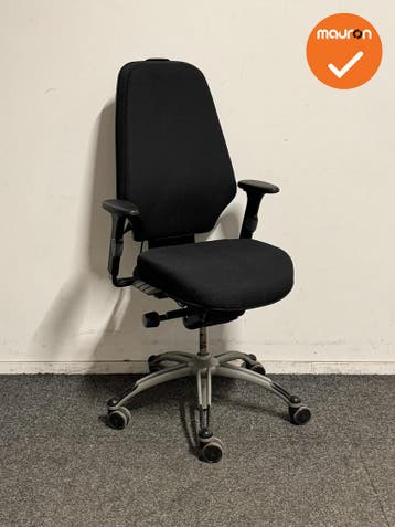 RH Logic 400 Elite - Bureaustoel - nieuwe zwarte stoffering, Werkplek, Ophalen of Verzenden, Gebruikt, Stoel