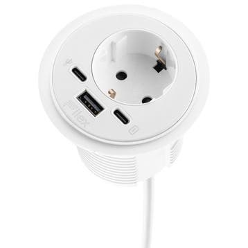 Spot 1 stroomingang 1 USB A+C ingang Wit (Nieuw), Ophalen, Nieuw