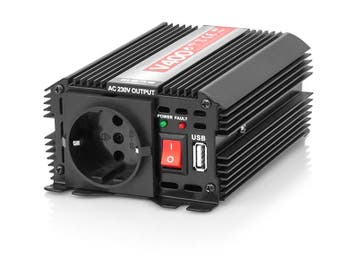 Omvormer Auto - 12 Volt naar 230 Volt - 200 Watt - Zwart, Ophalen of Verzenden, Nieuw