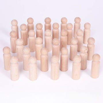 Cosy houten peg poppetjes set van 3 van €64,95 voor €51,96, Ophalen of Verzenden, Nieuw