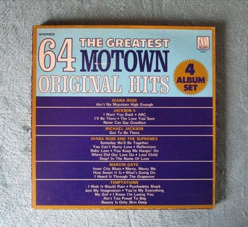 The Greatest 64 Motown Original Hits - 4 LP Box Set -, Nieuw in verpakking