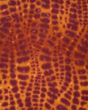 Viscose Jacquard Print Oranje Handen, Hobby en Vrije tijd, Stoffen en Lappen, Nieuw, Oranje
