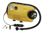 Compressor 8 Bar met Manometer en Werklamp - Geel, Doe-het-zelf en Verbouw, Compressors, 6 tot 10 bar, Nieuw, Ophalen of Verzenden