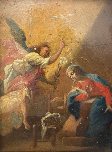 Italiaanse school (XVII) - Annunciazione