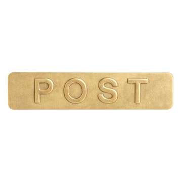 Front voor Homebox buitenklep getrommeld messing, Ophalen of Verzenden, Nieuw, Koper of Messing, Overige typen