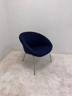 Walter Knoll 369 design fauteuil donkerblauw, Vergader- of Presentatieruimte, Ophalen of Verzenden, Gebruikt, Stoel