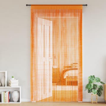 vidaXL Koordgordijnen 2 st 140x250 cm oranje, Verzenden, Nieuw, Oranje
