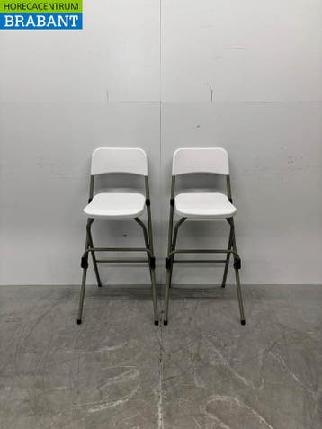 Bolero opklapbare kunststof barkruk set van 2 stuks Horeca, Ophalen of Verzenden, Nieuw in verpakking