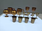 Themacollectie - Messing drinkbekers, Antiek en Kunst