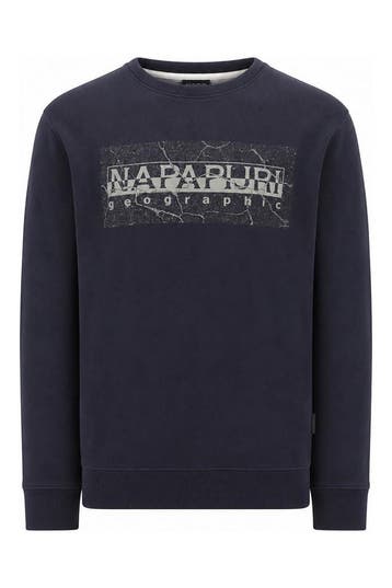 Napapijri Trui in maat L Blauw, Kleding | Heren, Truien en Vesten, Verzenden, Zo goed als nieuw, Blauw, Napapijri