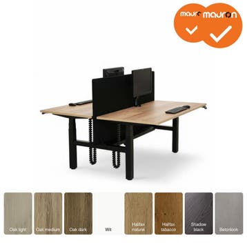 Duo bureau - elektrisch zit-sta verstelbaar - maat en kle..., Ophalen of Verzenden, Nieuw