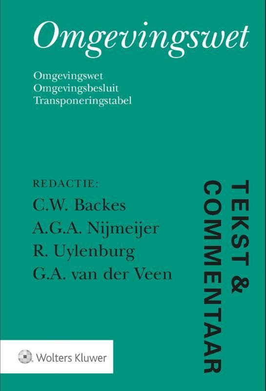 Omgevingswet / Tekst & Commentaar 9789013145304, Boeken, Wetenschap, Gelezen, Verzenden