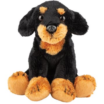Teckel knuffel - pluche - 13 cm - hond - dierenknuffel, Verzenden, Nieuw