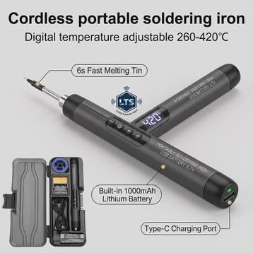 Draagbare Digitale Mini Soldeerbout Set met USB Type-C en In, Verzenden, Nieuw