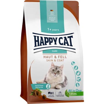 Happy Cat Care Huid & vacht Kattenvoer - 1,3 kg, Verzenden, Kat