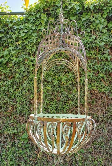 Mand - IJzer - Flower basket