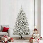 vidaXL Kunstkerstboom met 300 LED Groen en Wit 210 cm PVC en, Verzenden, Nieuw