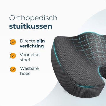2dekans | Zitkussen Orthopedisch - Verlichting onderrug,, Ophalen of Verzenden, Zo goed als nieuw