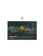 2020 PORSCHE 718 CAYMAN GT4 HARDCOVER BROCHURE ENGELS (UK), Nieuw, Porsche, Author
