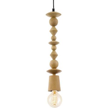 EGLO Vintage Avoltri - Hanglamp - 1 Lichts - Eiken Tweede, Verzenden, Nieuw