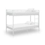 vidaXL Stapelbed metaal wit 90x200 cm, 90 cm, Eenpersoons, Verzenden, Wit