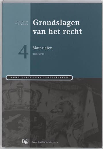 Grondslagen van het recht / 4 materialen / Boom Juridische, Verzenden, Gelezen, C.L. Quist