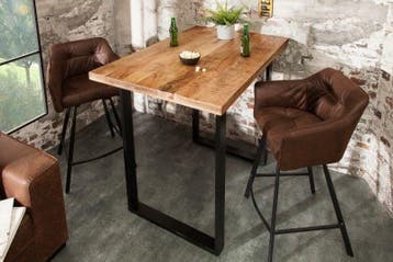 Massieve bartafel IRON CRAFT Bartafel van natuurlijk, Huis en Inrichting, Ophalen of Verzenden, Nieuw
