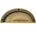 Schelpgreep 95x38mm verbronsd, Verzenden, Nieuw