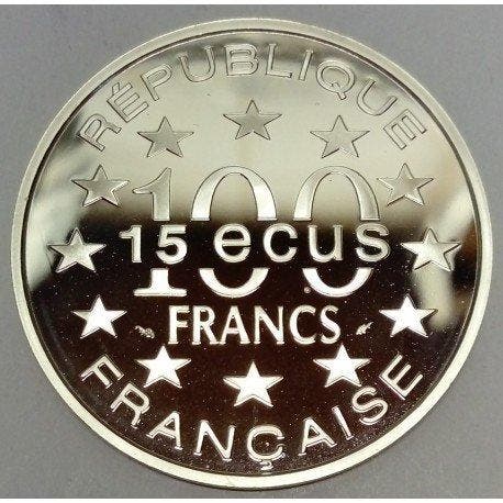 Frankrijk. 100 Francs - 15 Ecu 1993 - Estuche oficial, Postzegels en Munten, Munten | Europa | Niet-Euromunten