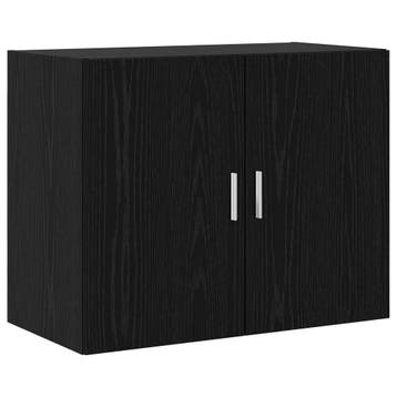 vidaXL Wandkast Zwart eiken 80 x 42,5 x 64 cm Bewerkt hout, Minder dan 50 cm, Verzenden, Nieuw, Minder dan 100 cm