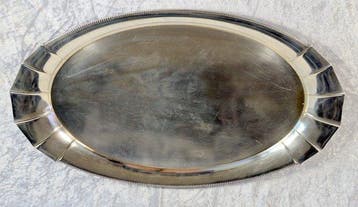 WMF / Geislingen - Art Deco - Dienblad - Verzilverd messing, Antiek en Kunst