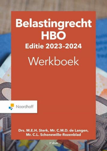 hbo 2023-2024 / Belastingrecht / Werkboek - M.E.H. Sterk, Verzenden, Gelezen, M.E.H. Sterk