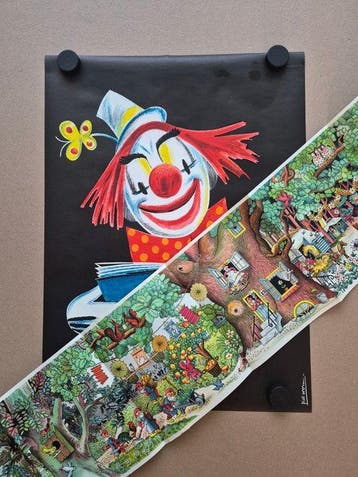 Piet Worm - Drukkerij Verweij Mijdrecht - De lezende clown &
