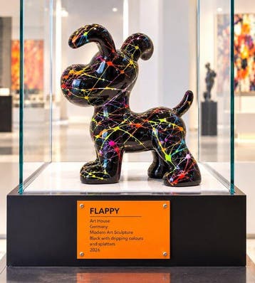 Art House - Figuur - vrolijk beeld***HOND FLAPPY
