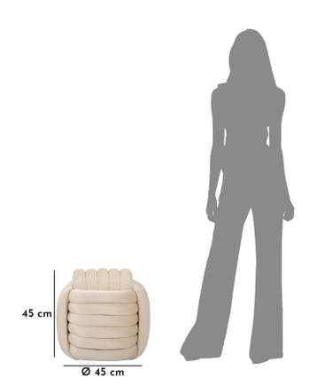 KRUK SOFTY CRÈME CM 45X45X45 - 142852000C, Ophalen of Verzenden, Nieuw