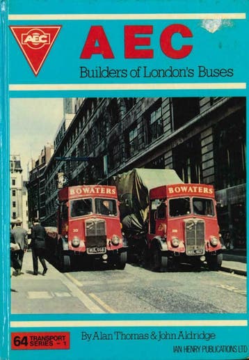 AEC BUILDERS OF LONDON'S BUSES BOEK ENGELS, Gelezen, Algemeen, Verzenden, Alan Thomas