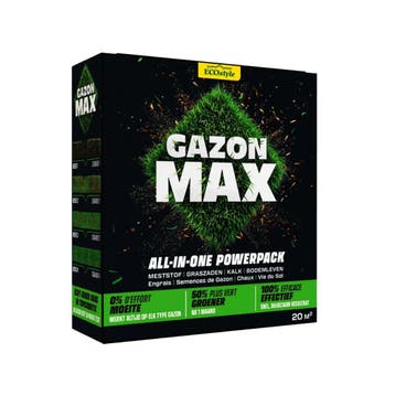 Ecostyle gazonmax mest, graszaad, kalk en bodemleven in 1. 1, Tuin en Terras, Aarde en Mest, Verzenden