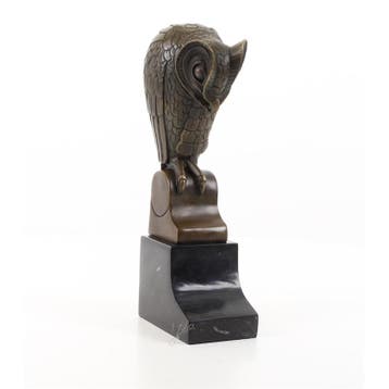 BRONZEN BEELD VAN EEN ART DECO UIL (Beeldjes - Decoratie), Verzenden, Nieuw