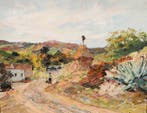 Ramón López Ramon (1905 - 1983) - Paisaje rural con figuras