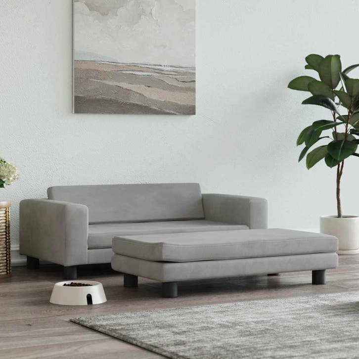 vidaXL Hondenmand met verlengstuk 100x50x30 cm fluweel, Dieren en Toebehoren, Honden-accessoires, Nieuw, Verzenden