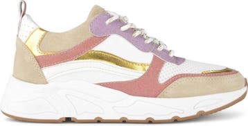 PS Poelman - maat 37 - CAROCEL Dames Sneakers - Beige Multi, Verzenden, Nieuw