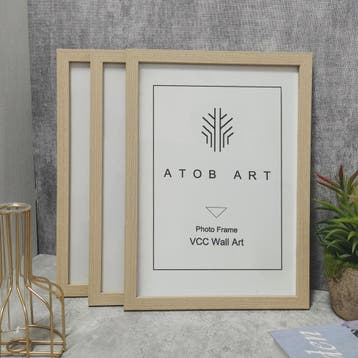 Set van 3 Houten Fotolijsten voor Wanddecoratie - Inclusief, Verzenden, Nieuw
