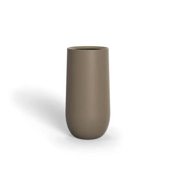 Polyester plantenbak Lora Ø40x80cm - Met bodem, Kunststof, Minder dan 60 cm, Rond, Nieuw