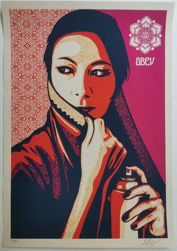 Shepard Fairey (OBEY) (1970) - Commanda (Fuschia)